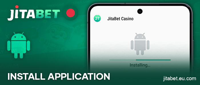 Install the JitaBet app on Android device