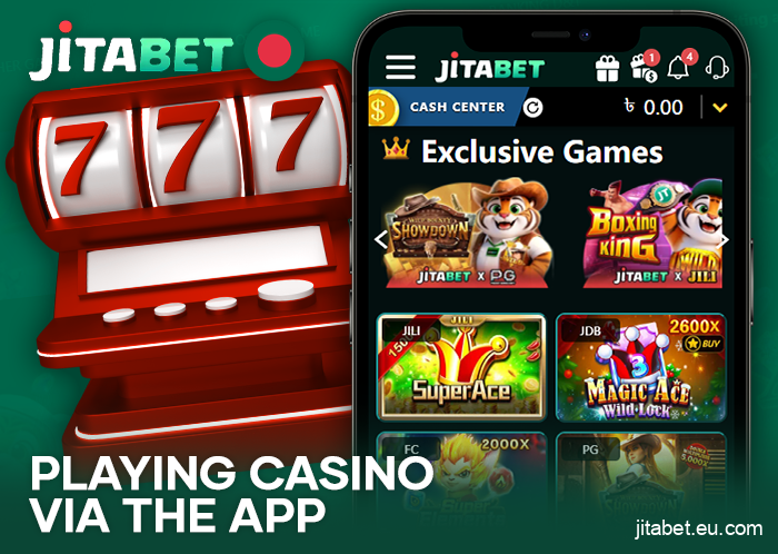 Online casino games in the JitaBet Bangladesh app