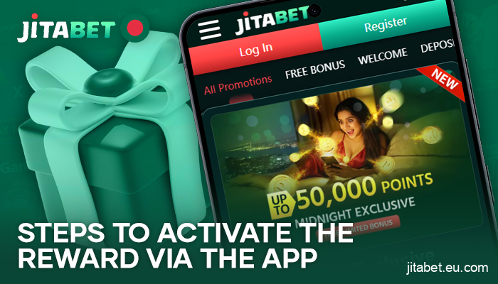 How to activate bonuses in the JitaBet mobile app