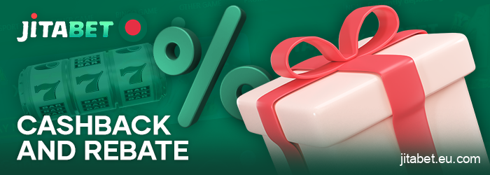 Get cashback for playing at Jitabet Casino - Rebate bonuses for BD players