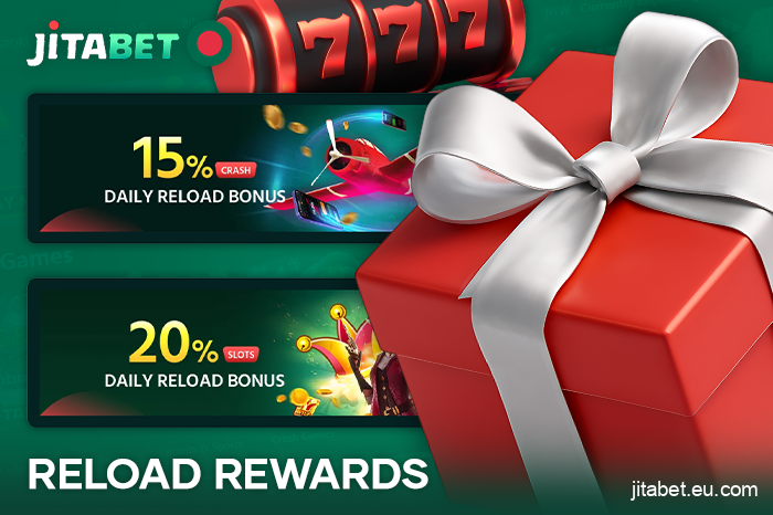 What reload bonuses are available at JitaBet BD casino