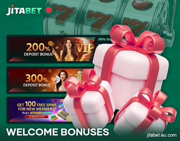 Welcome bonus options at JitaBet BD Casino