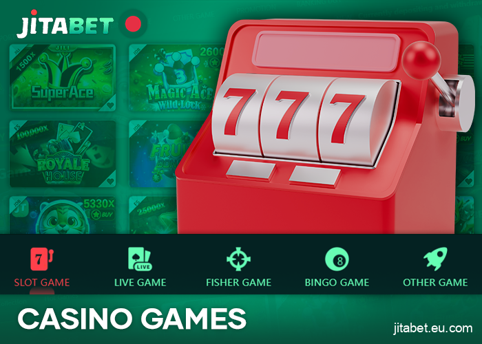 About the casino games section on the JitaBet Bangladesh website