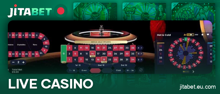 Play games with dealers at JitaBet Casino