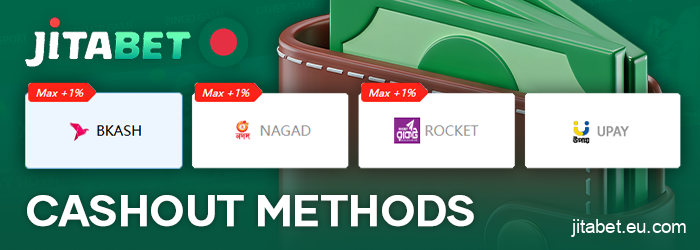 Methods for withdrawing money in Bangladesh at Jitabet online casino