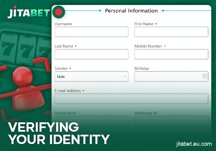How to verify your personal account at JitaBet online casino